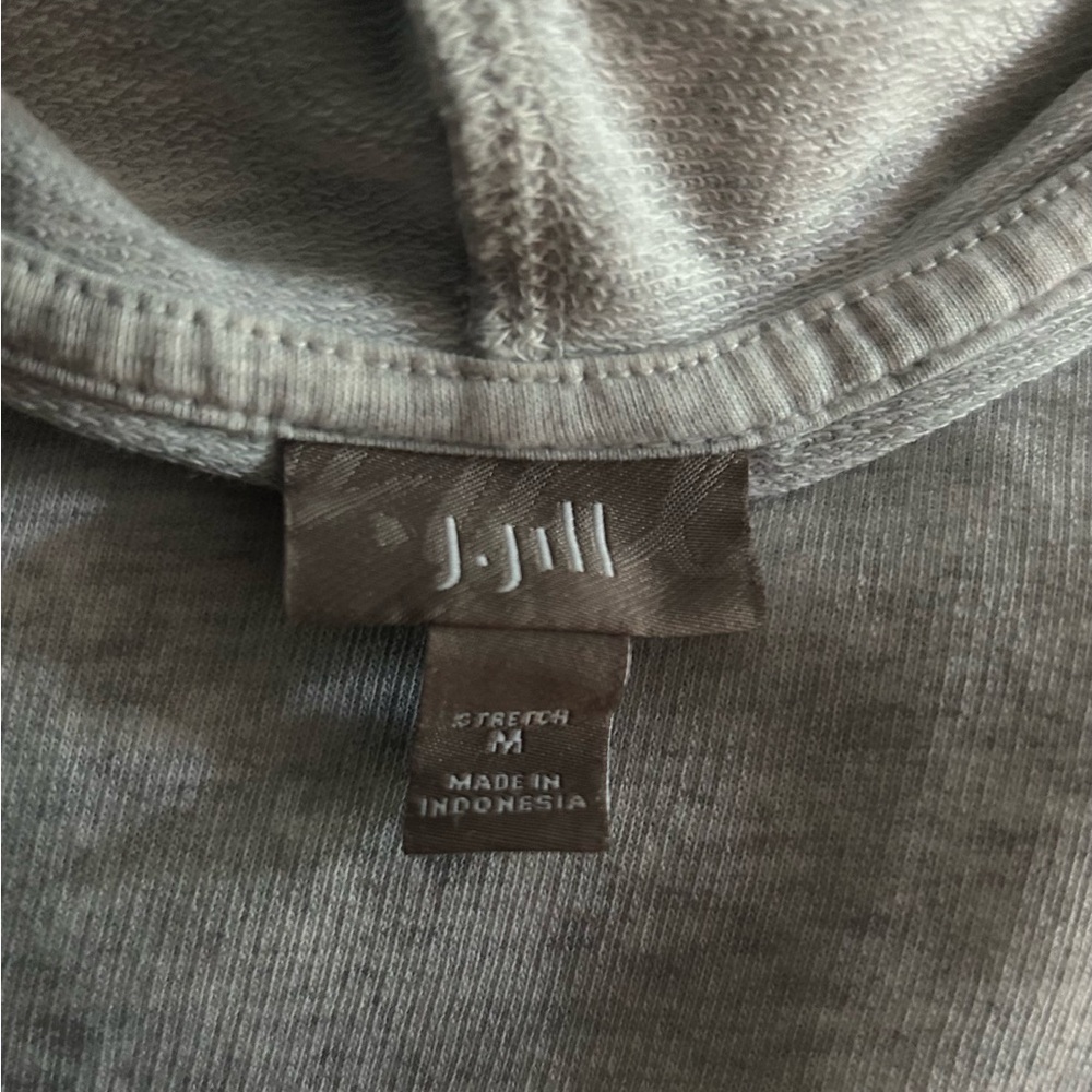 J Jill gray hooded sweatshirt size M